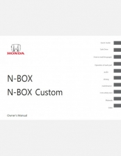 HONDA N-BOX 2018-2019 OWNERS MANUAL IN ENGLISH